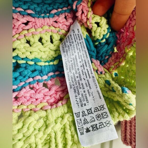 ZARA Striped Knit Cardigan Multicoloured Size S - Picture 8 of 8